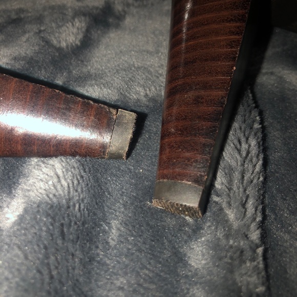 Michael Kors tan Leather heels supportive straps gold buckles offer good support - Picture 6 of 13